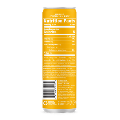 GORGIE Energy Drink Energy Drink - Sparkling Mango Burst