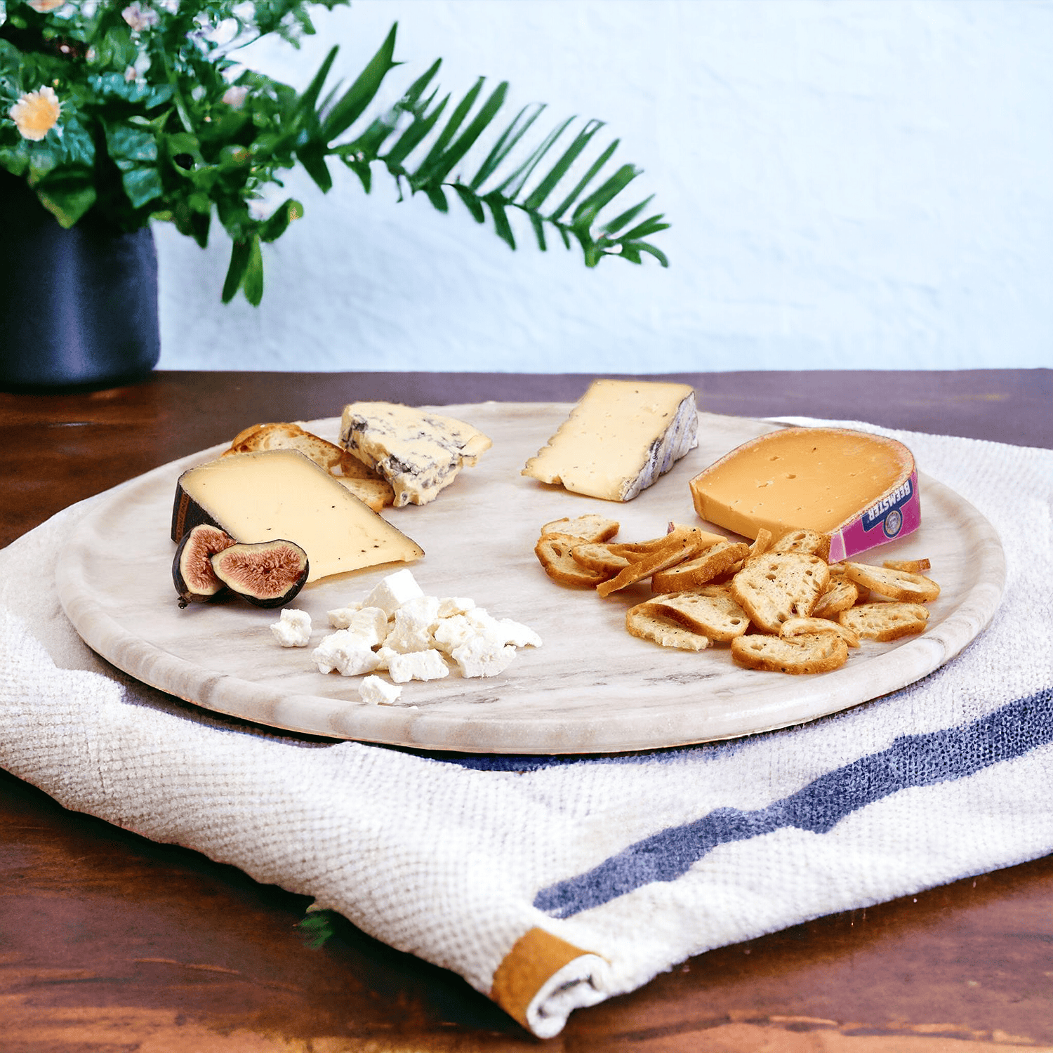 Gia Roma Charcuterie Marble Lazy Susan