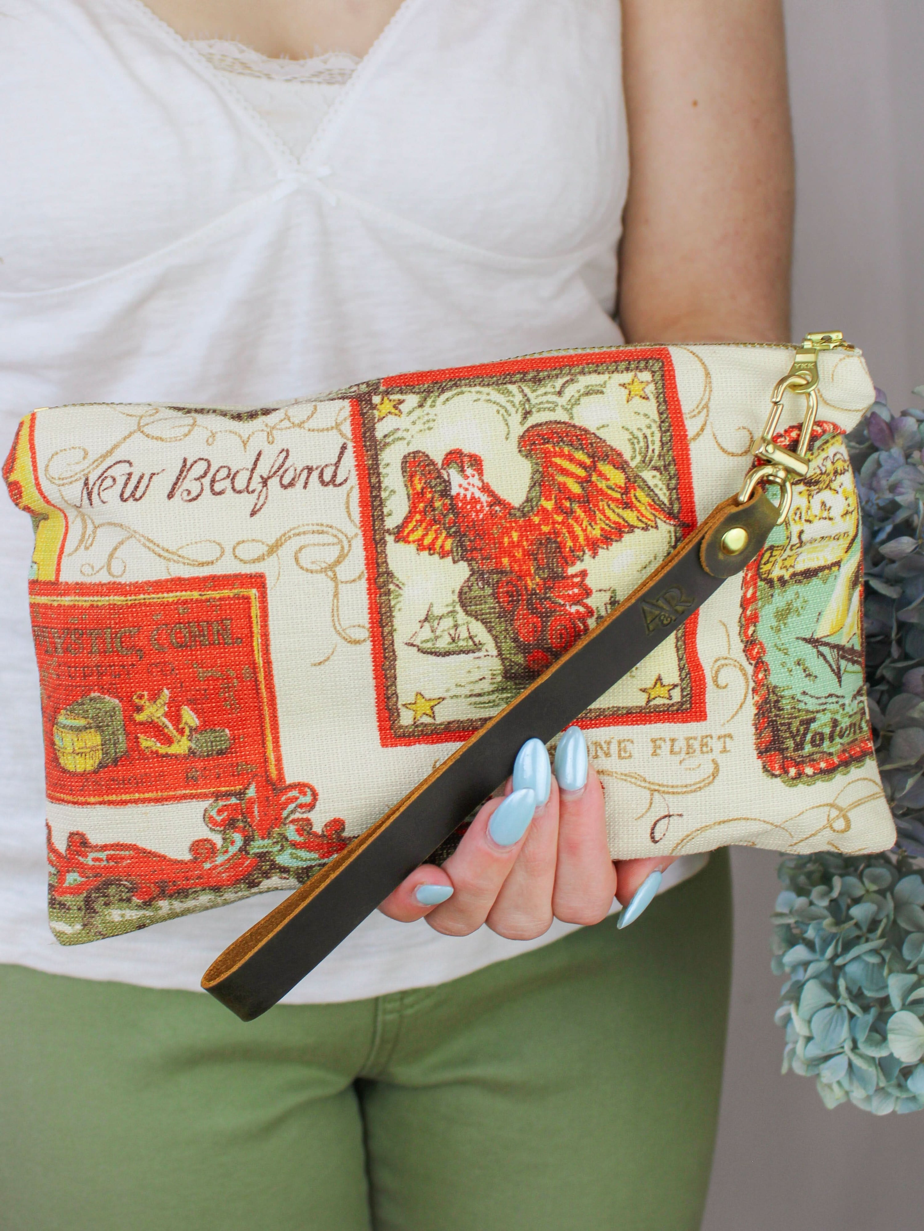 Ash &amp; Rose purse Maritime Heritage Wristlet Purse