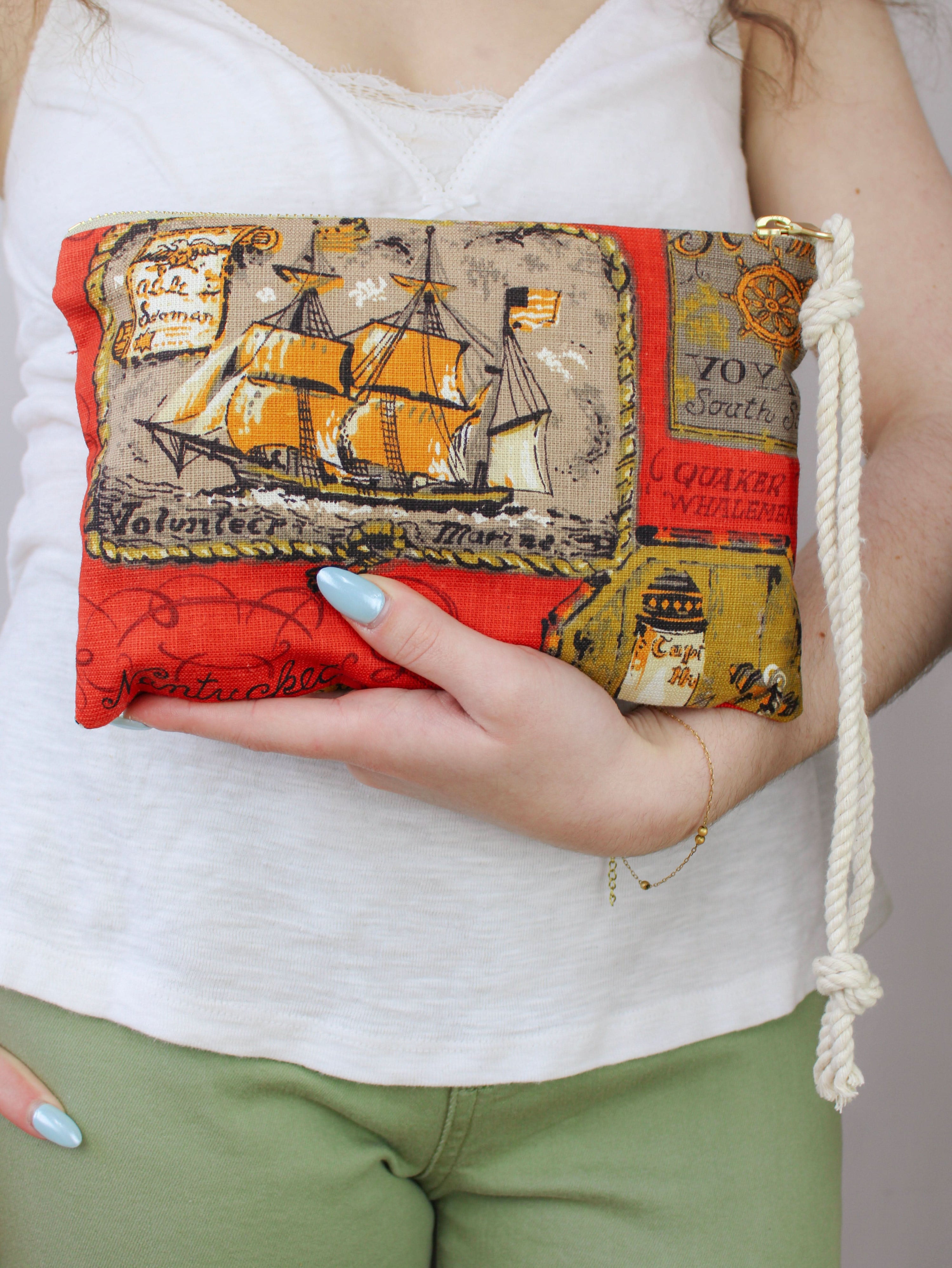 Ash &amp; Rose purse Maritime Heritage Wristlet Purse