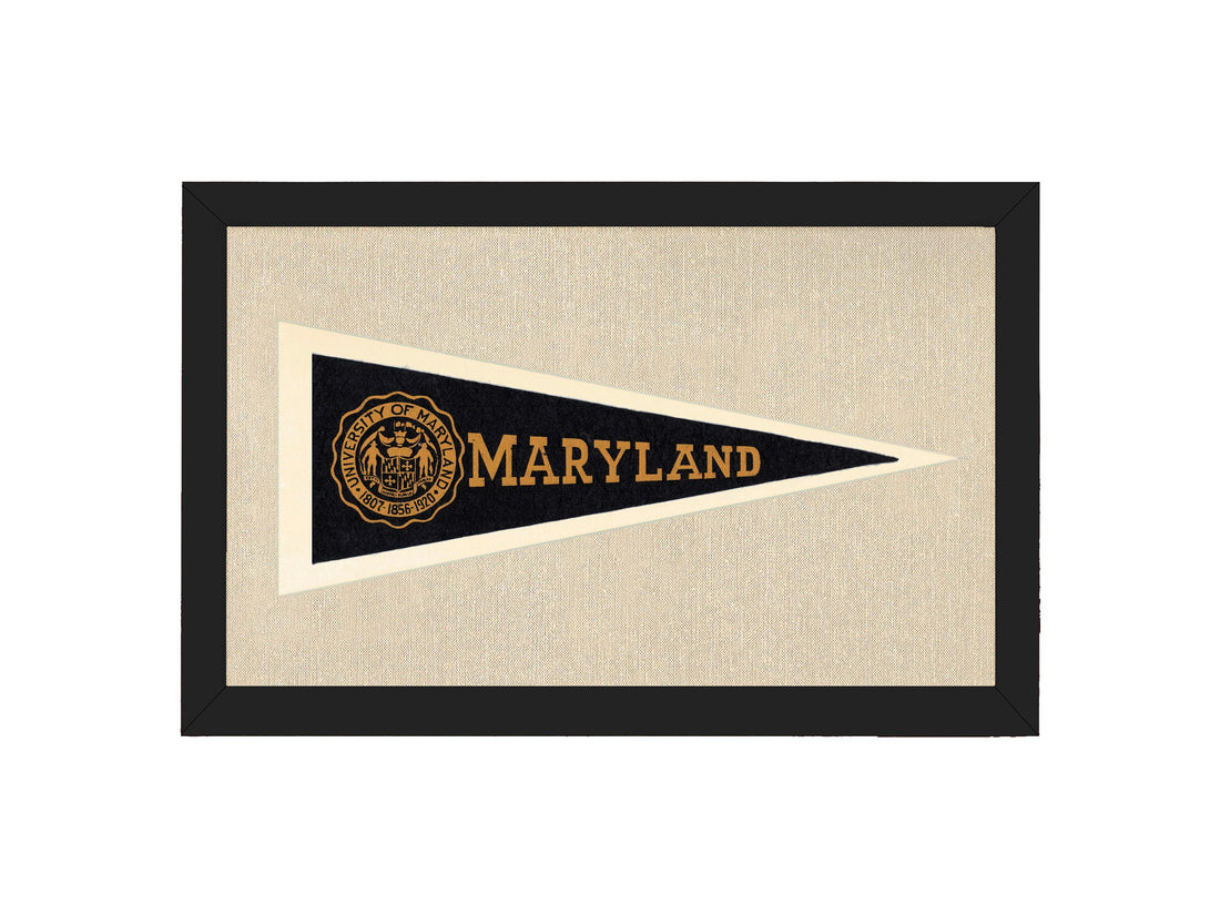 Vintage University of Maryland Pennant