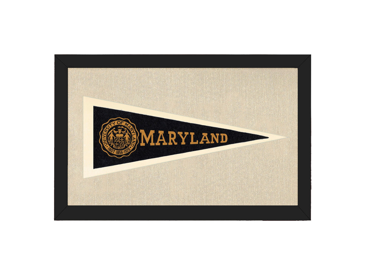 Vintage University of Maryland Pennant