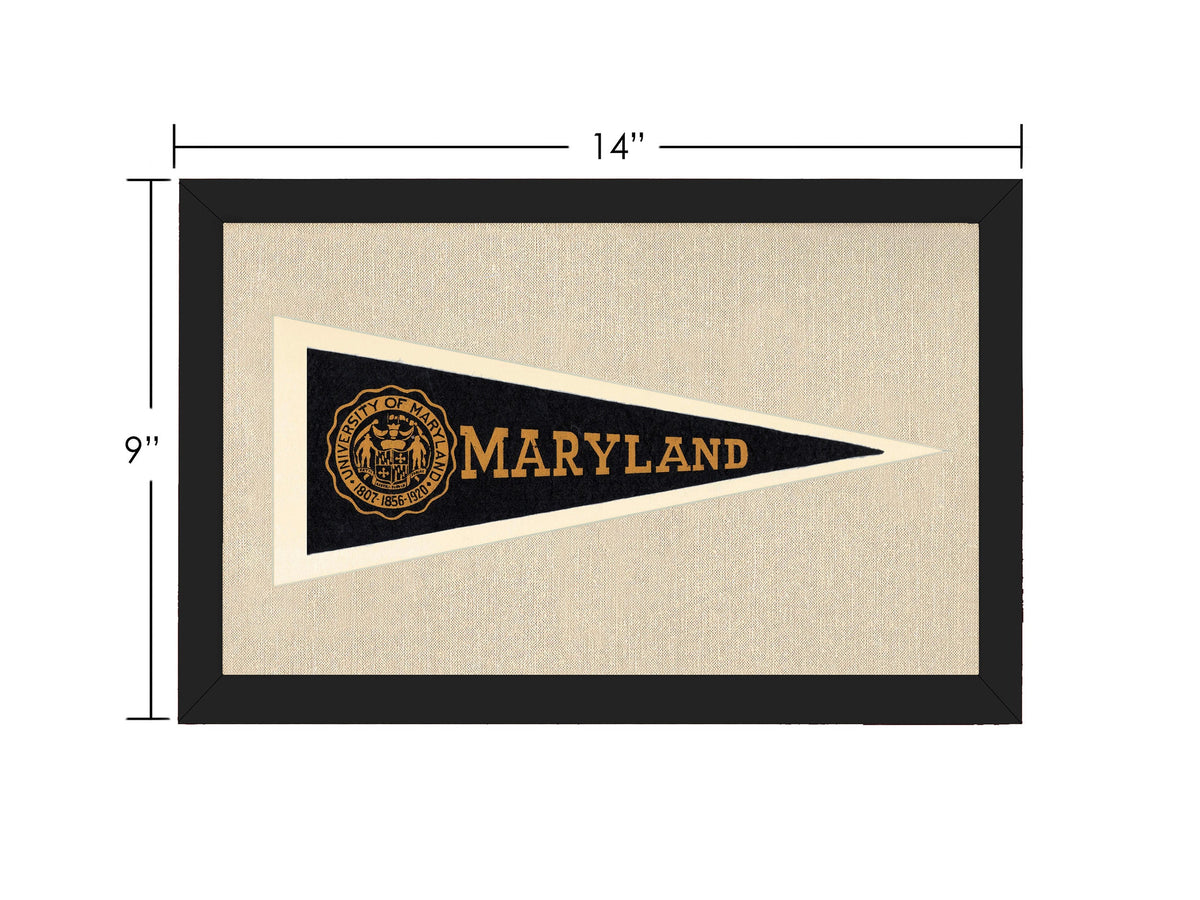 Vintage University of Maryland Pennant