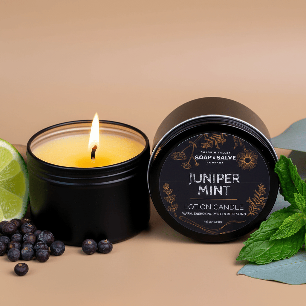 Body &amp; Massage Candle: Juniper Mint