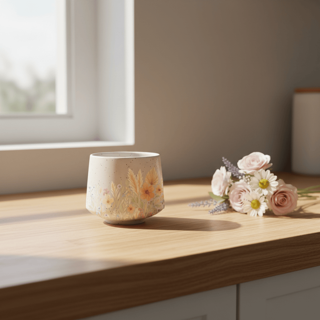 Golden Meadow Stoneware Cup