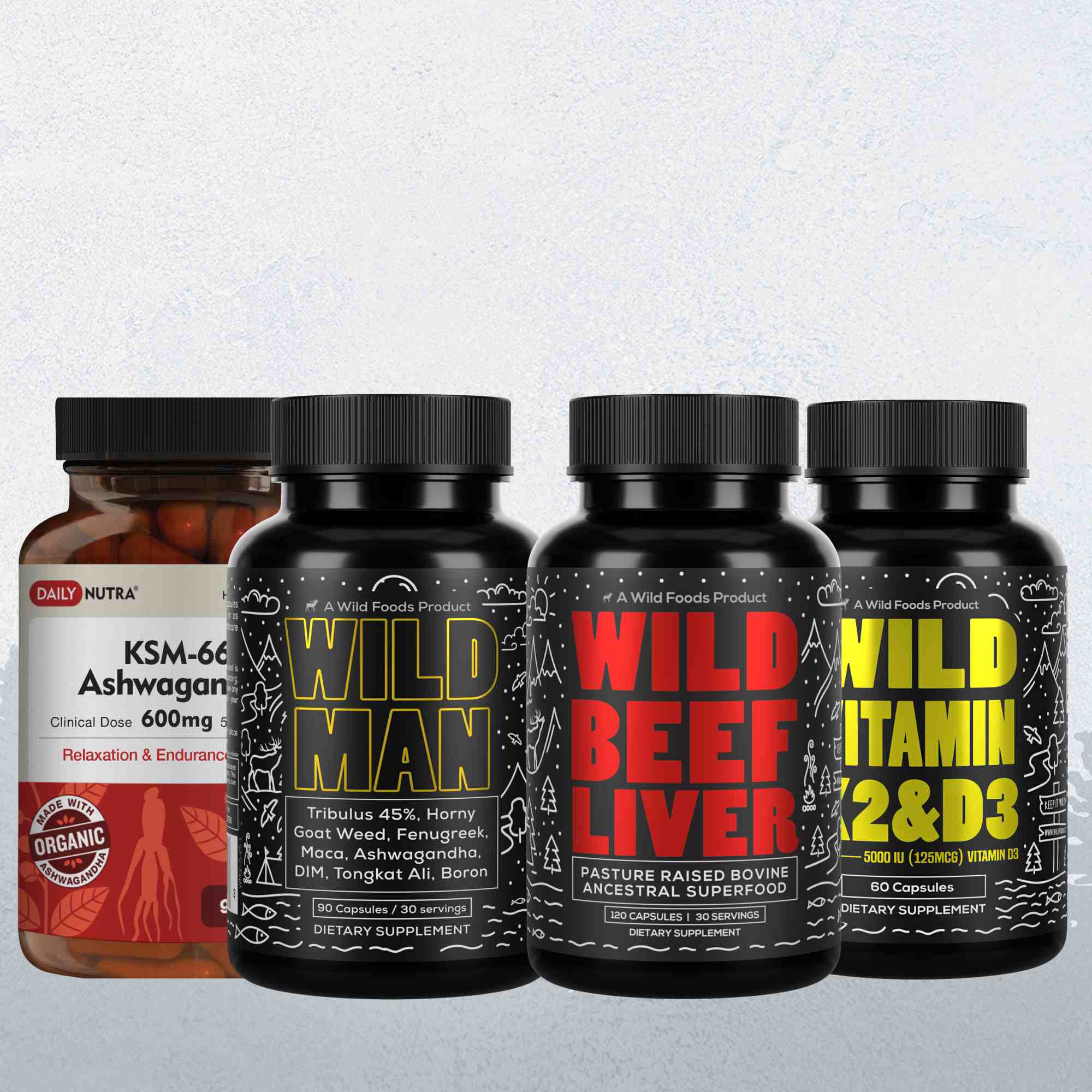 Wild Foods Men’s Stack – Complete Daily Essentials for Modern Living