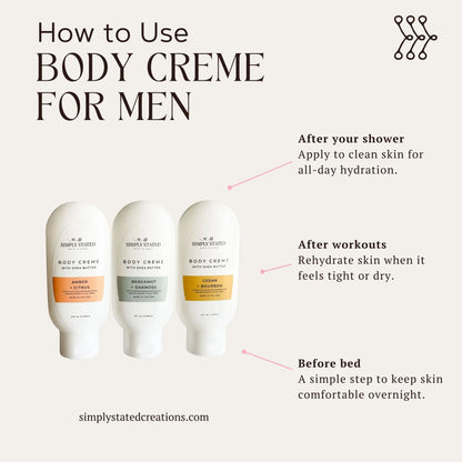 Bergamot + Oakmoss Men’s Body Creme