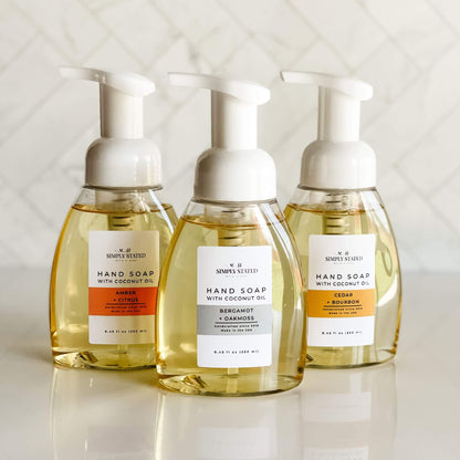 Simply Stated Creations Hand Soaps Cedar + Bourbon Men’s Foaming Hand Soap
