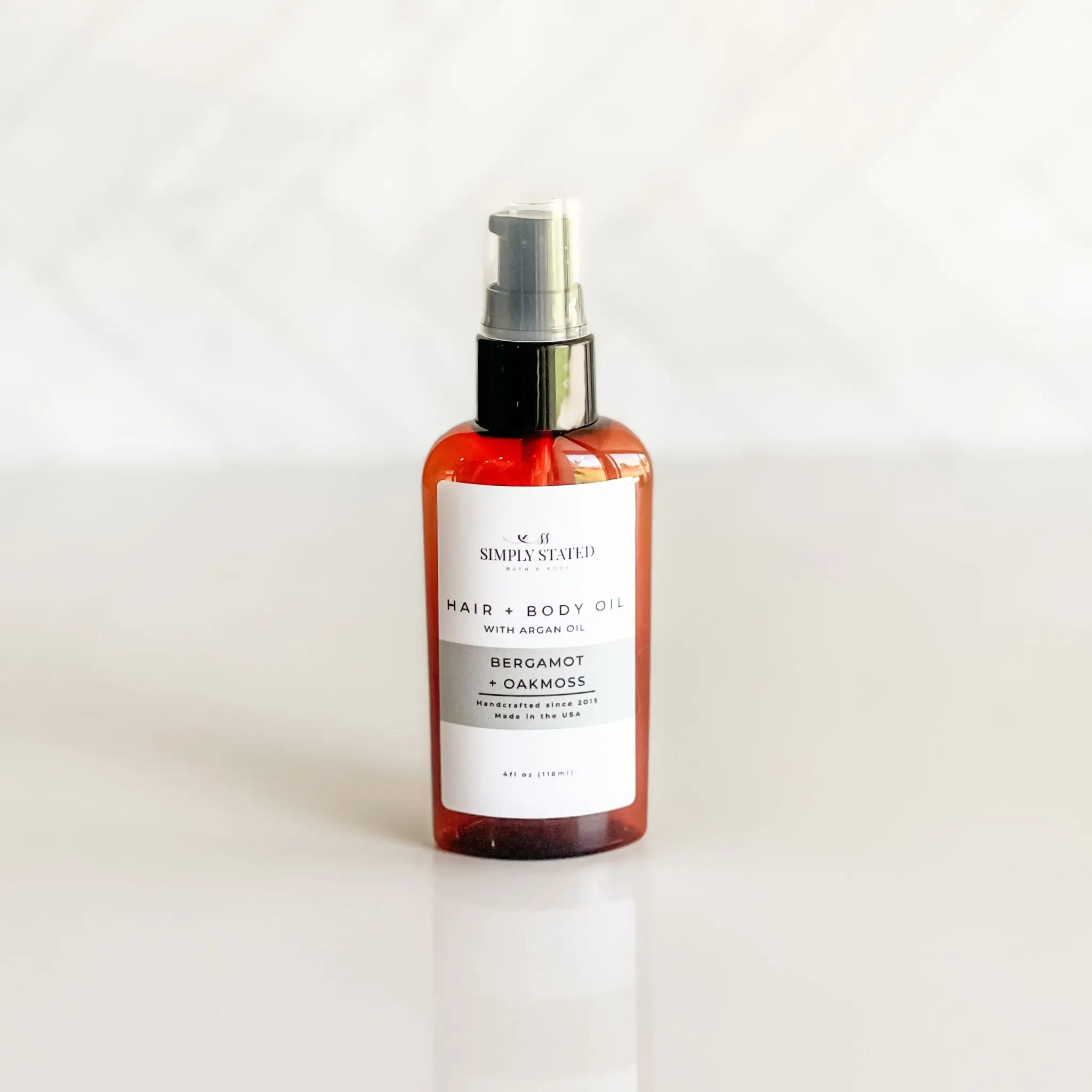 Simply Stated Creations Body Oils Bergamot + Oakmoss Beard &amp; Body Oil