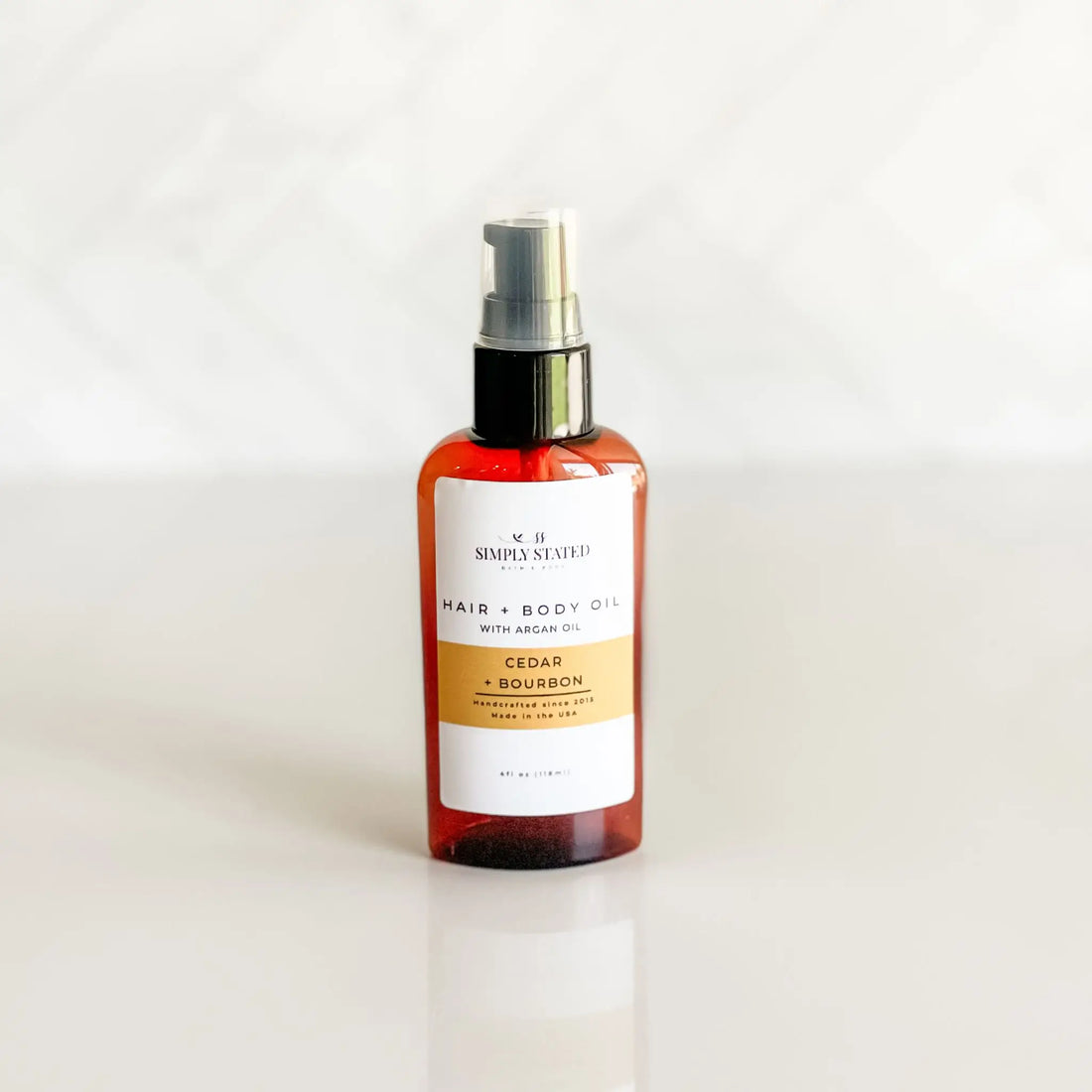 Simply Stated Creations Body Oils Cedar + Bourbon Beard &amp; Body Oil