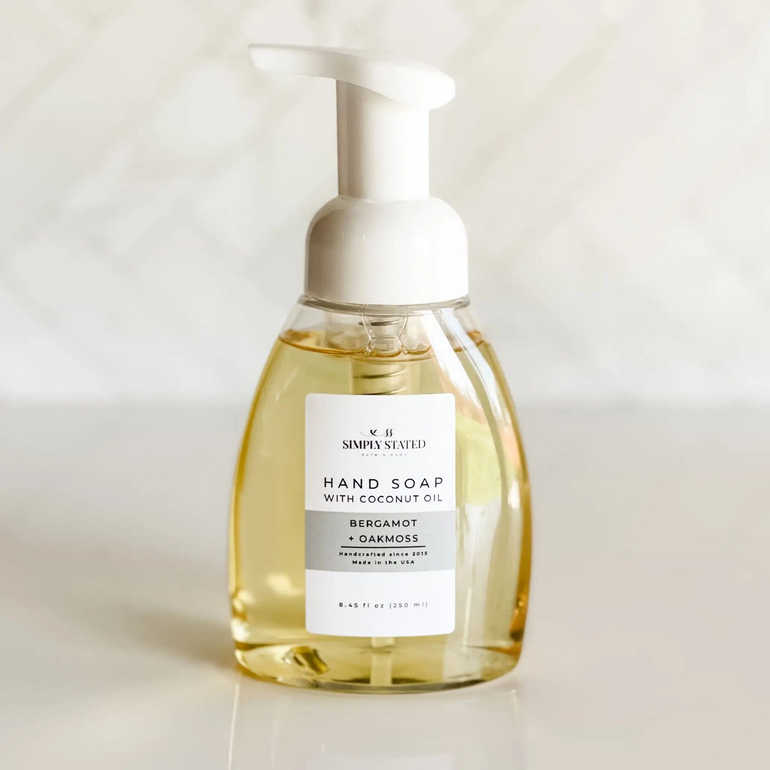 Simply Stated Creations Hand Soaps Bergamot + Oakmoss Men’s Foaming Hand Soap