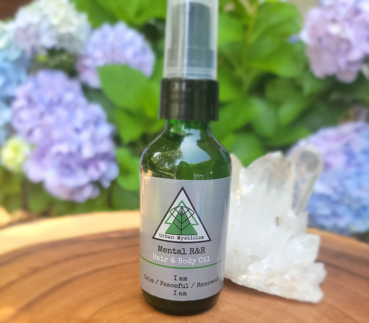Lavender Mint Aromatherapy Gem &amp; Flower Essence Spray “Myst”