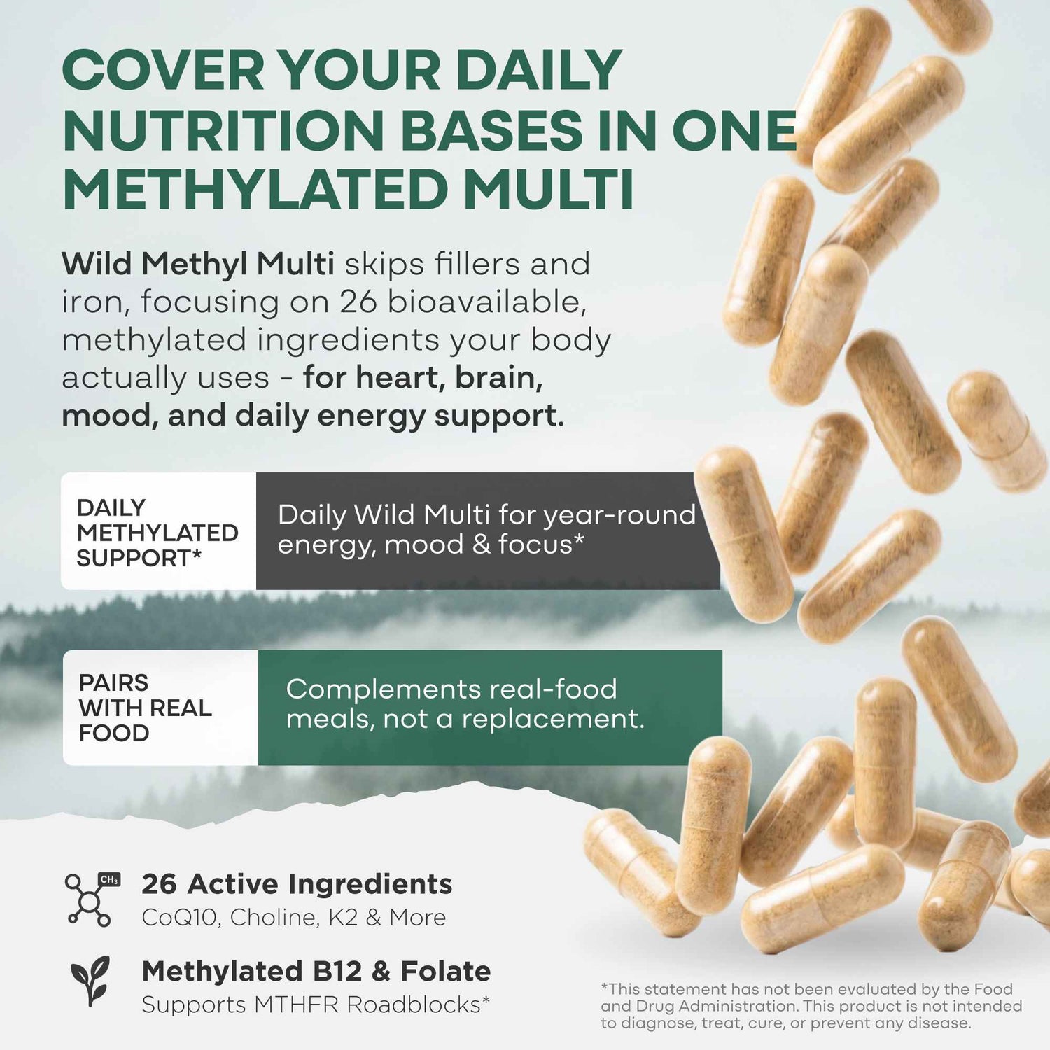 Wild Foods Supplements Methylated Whole Food Multivitamin