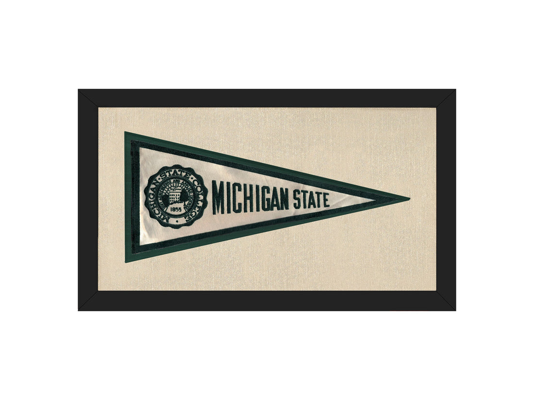 Vintage Michigan State Silk Pennant