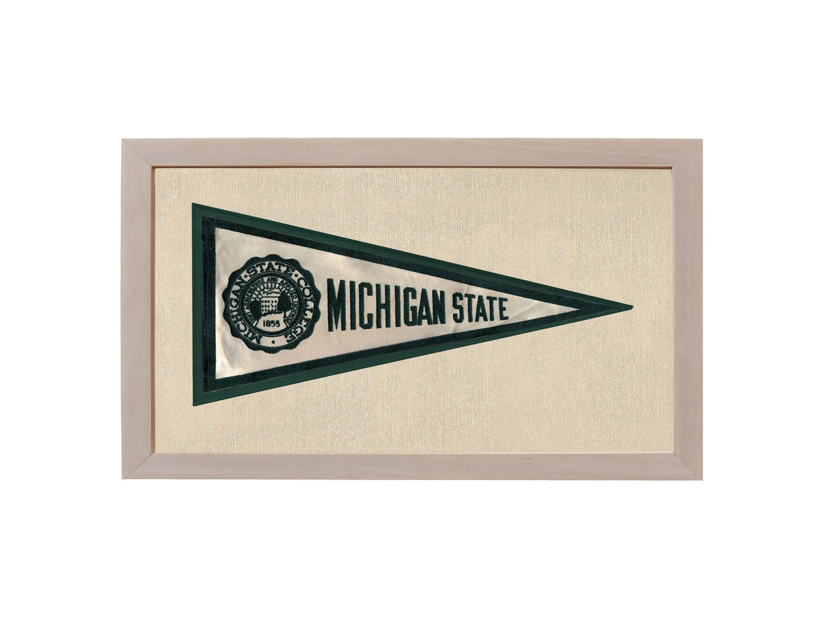 Vintage Michigan State Silk Pennant