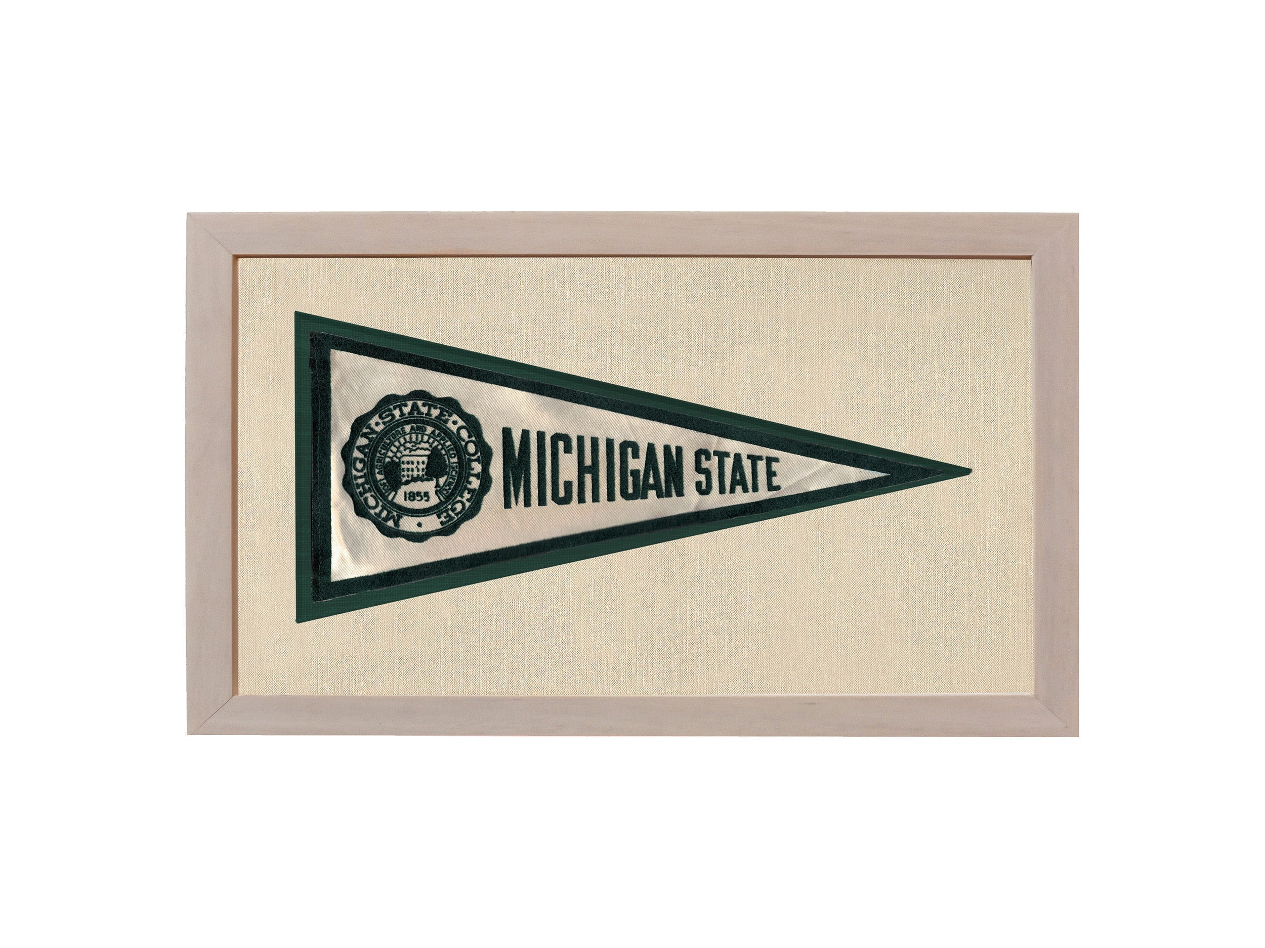 Vintage Michigan State Silk Pennant