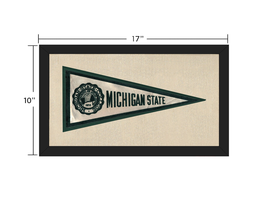 Vintage Michigan State Silk Pennant