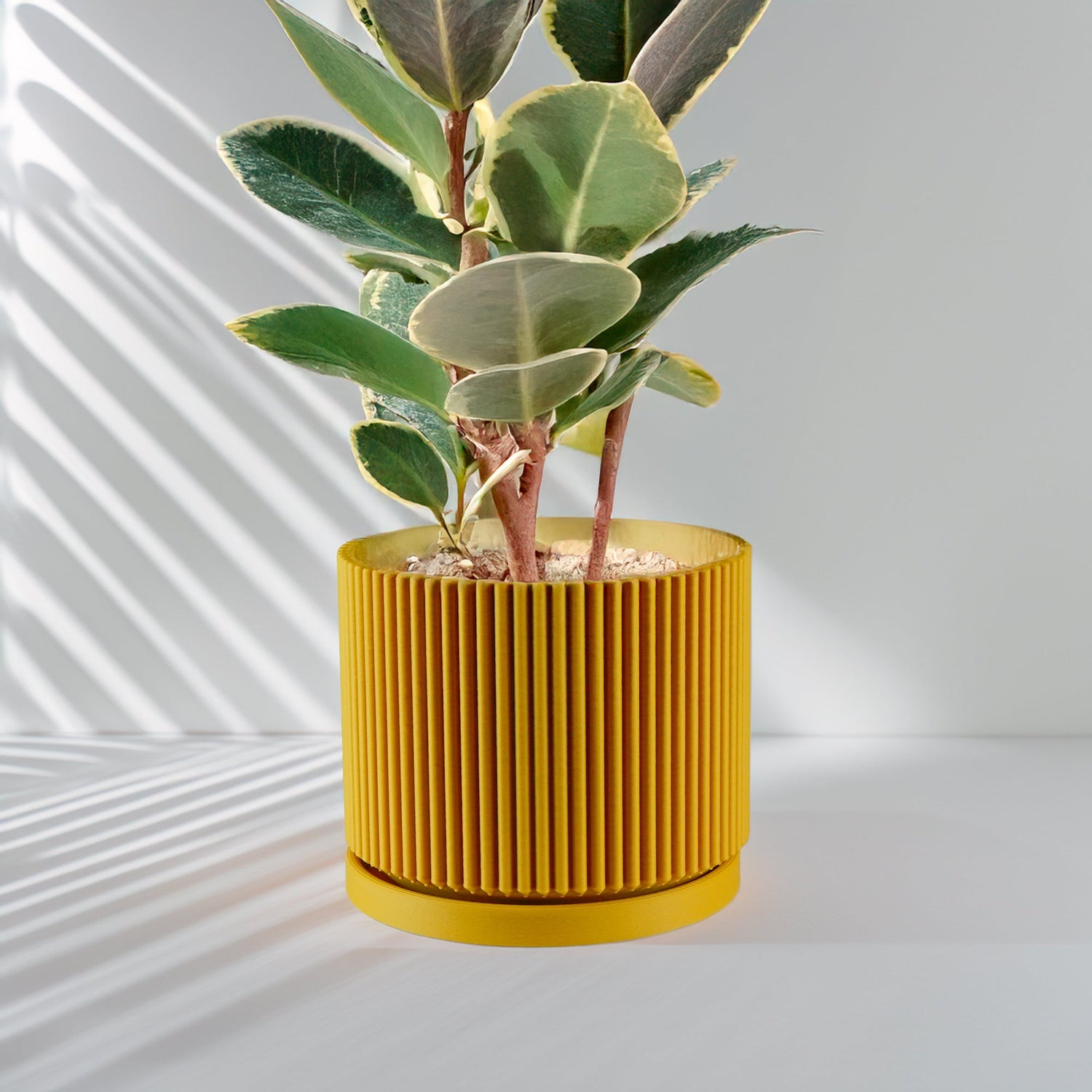 Mid-Century Ribbed Planter - My American Goods