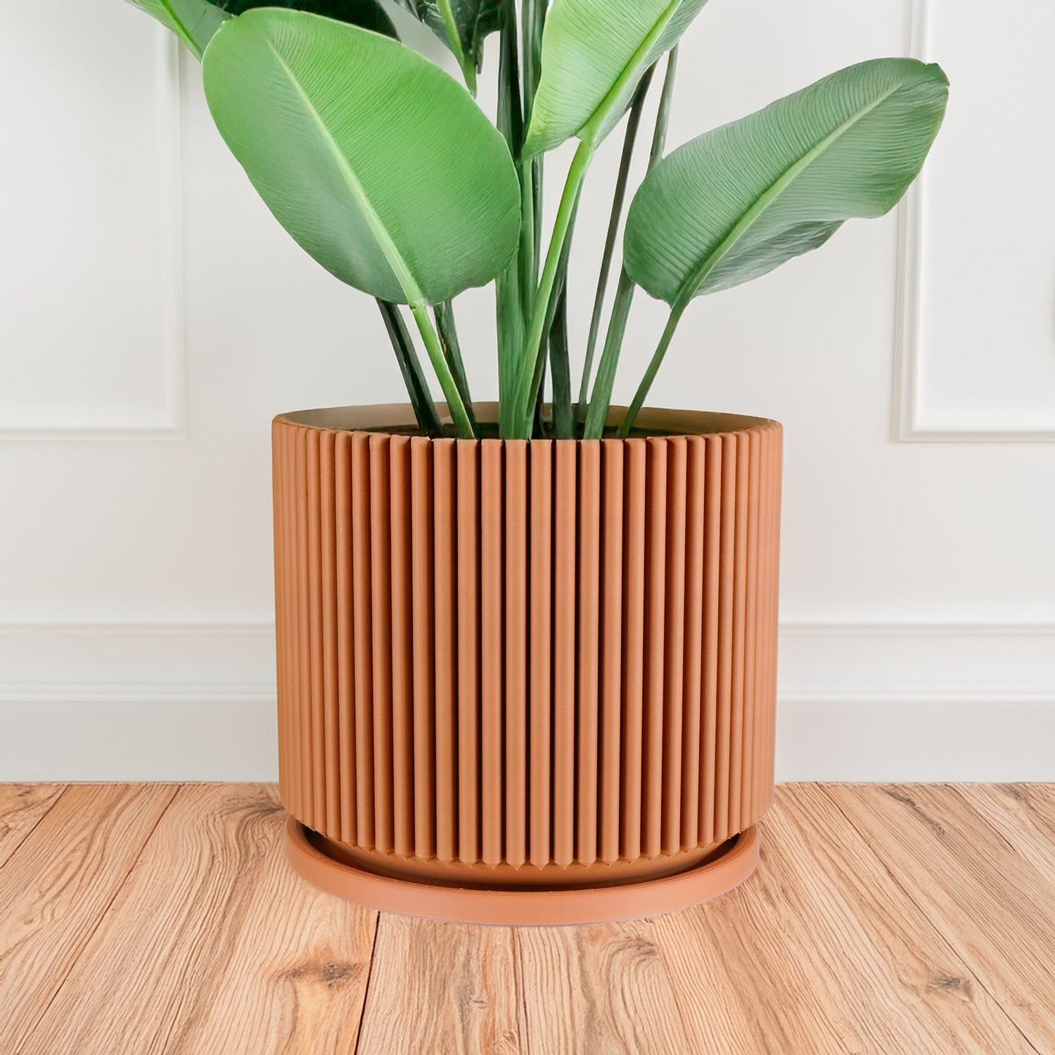Mid-Century Ribbed Planter - My American Goods