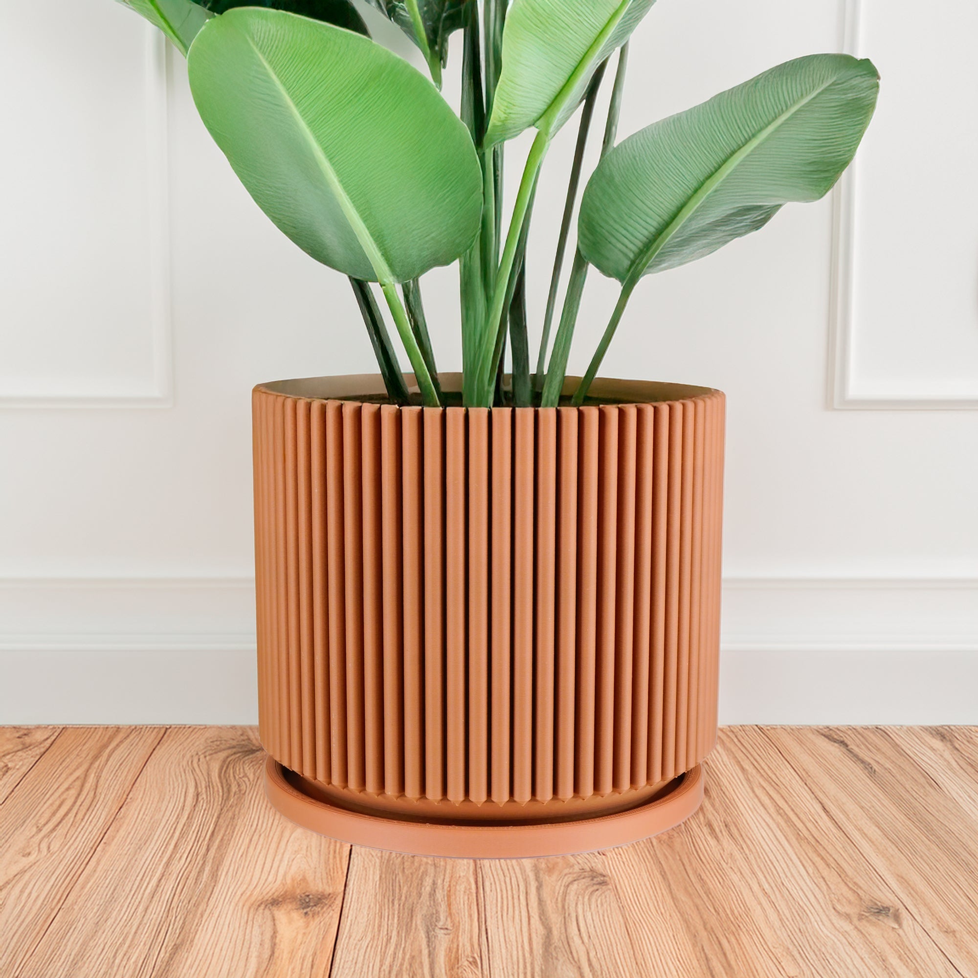 Mid-Century Ribbed Planter - My American Goods