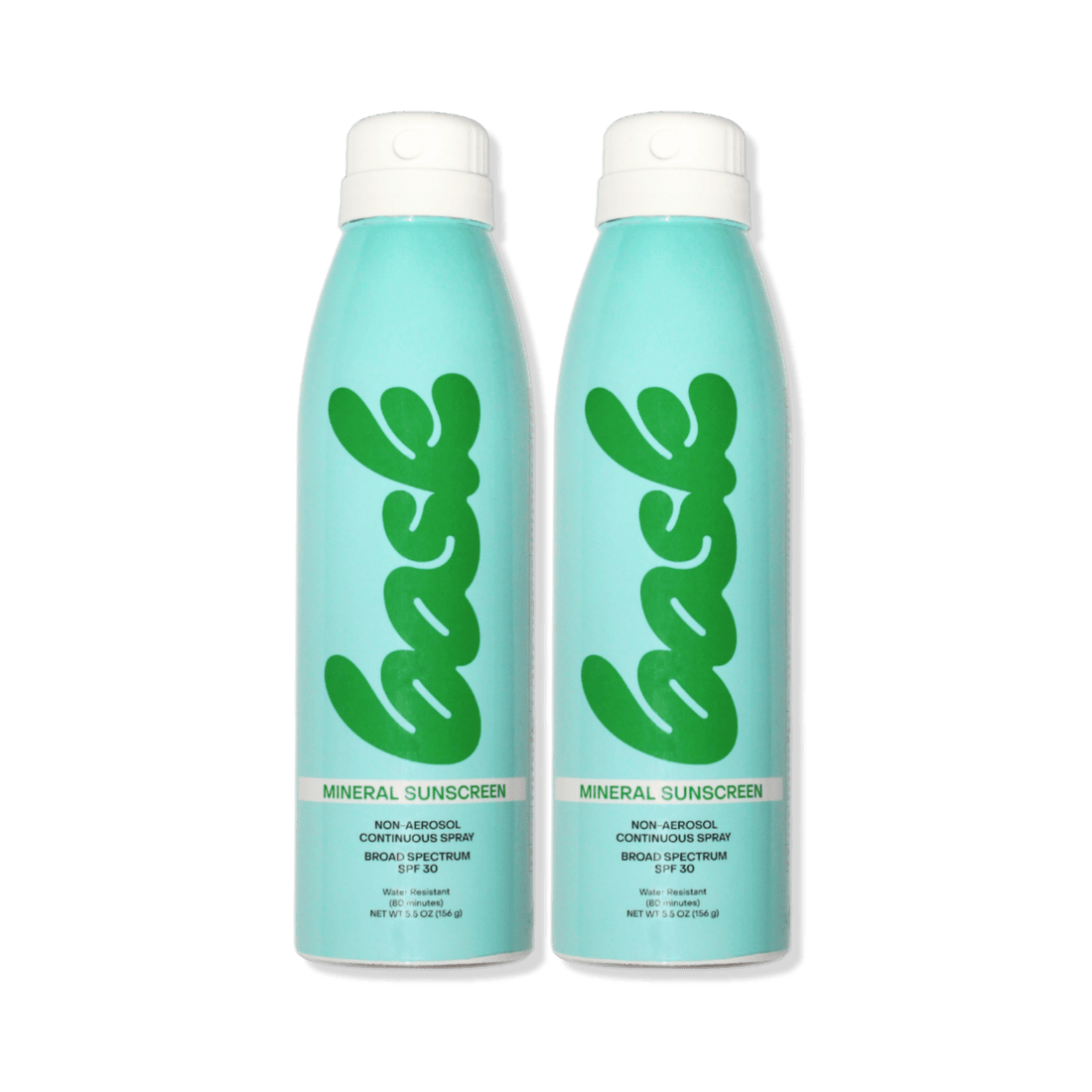 Bask Suncare Sunscreen Mineral Spray 2-Pack