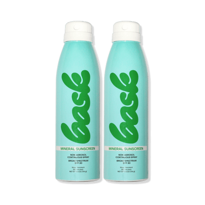 Bask Suncare Sunscreen Mineral Spray 2-Pack