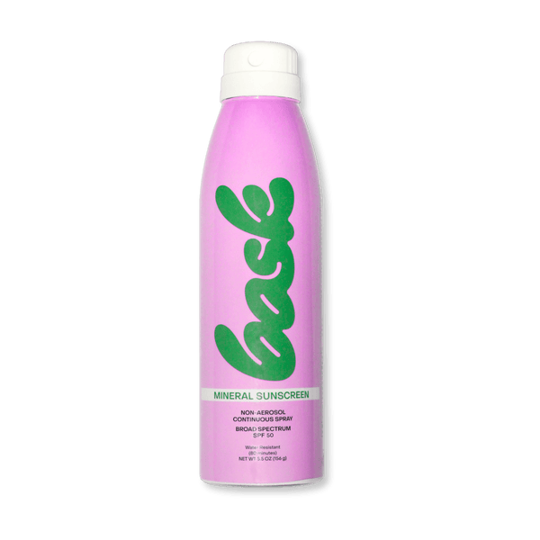 Bask Suncare Sunscreen SPF 50+ / Individual SPF 30 Mineral Fragrance-Free Non-Aerosol Spray