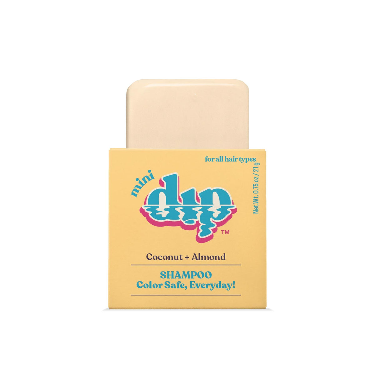 Mini Dip Shampoo Bar: Color Safe, Everyday - Coconut &amp; Almond