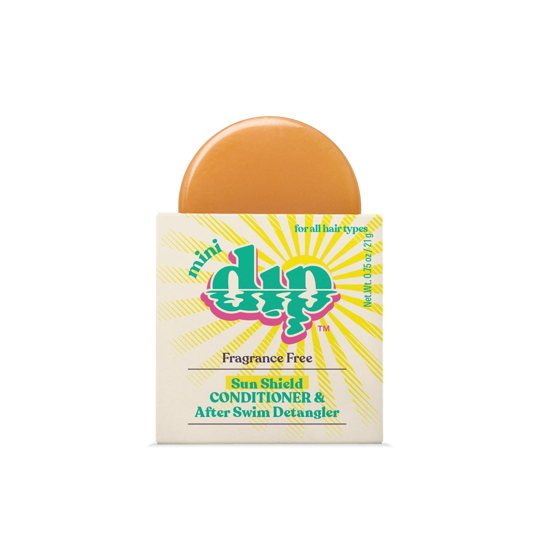 Mini Dip Sun Shield: Conditioner Bar &amp; After Swim Detangler Fragrance Free