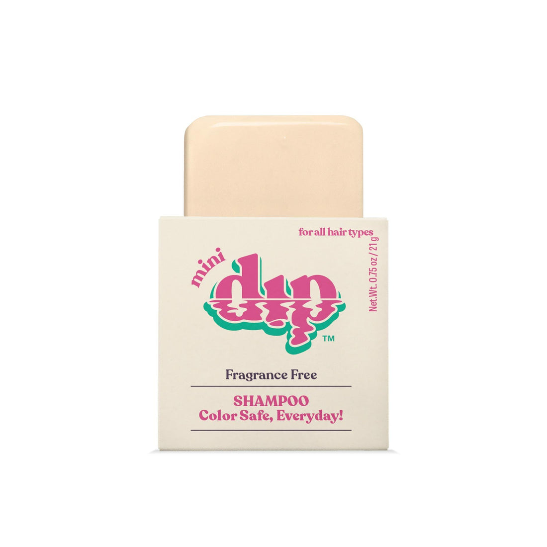 Mini Dip Shampoo Bar: Color Safe, Everyday - Fragrance Free