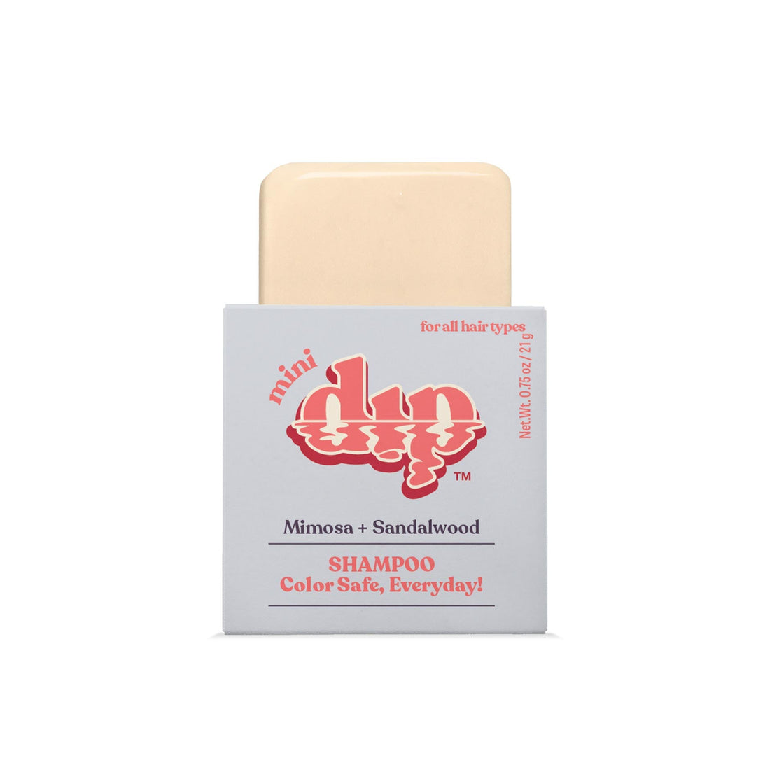 Mini Dip Shampoo Bar: Color Safe, Everyday - Mimosa &amp; Sandalwood