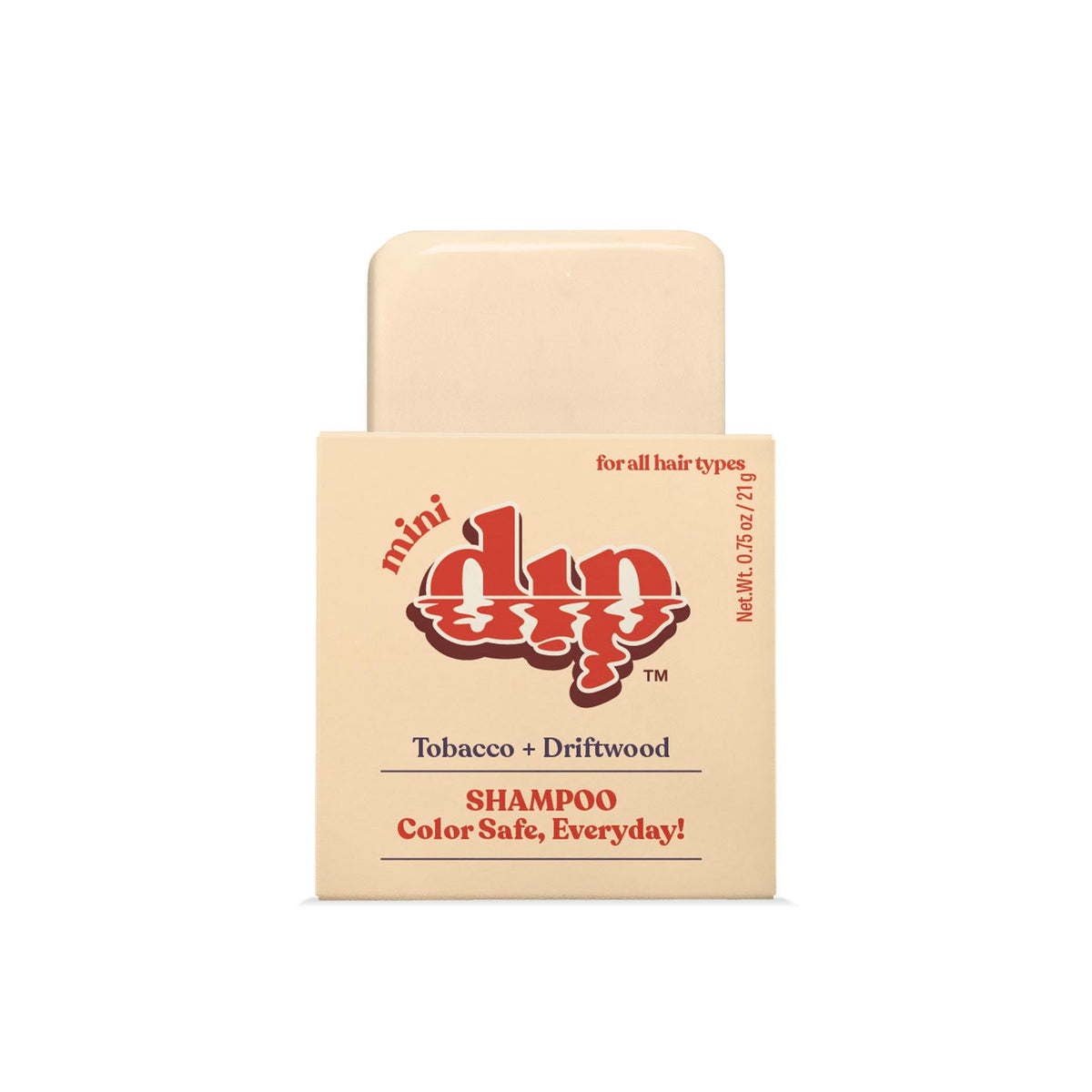 Mini Dip Shampoo Bar: Color Safe, Everyday - Tobacco &amp; Driftwood