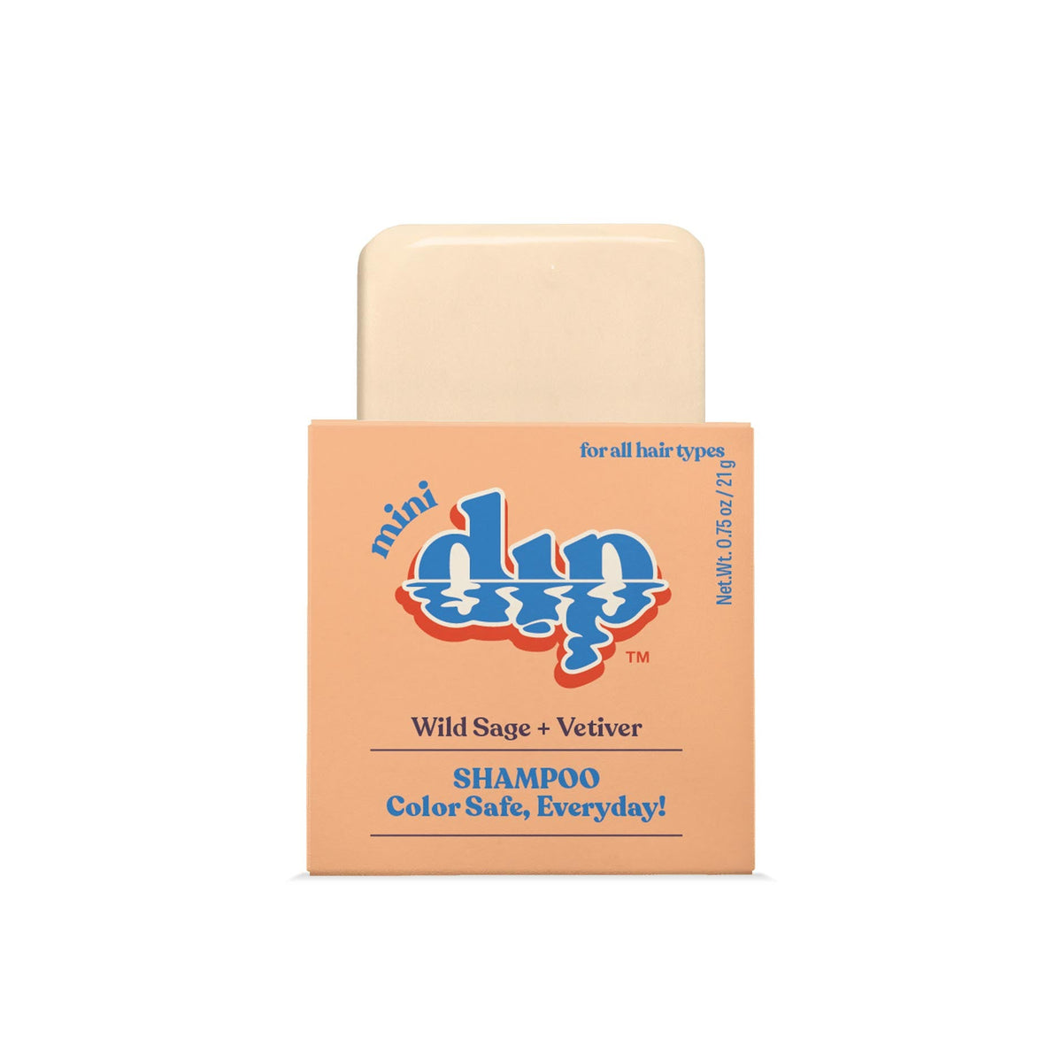Mini Dip Shampoo Bar: Color Safe, Everyday - Wild Sage &amp; Vetiver