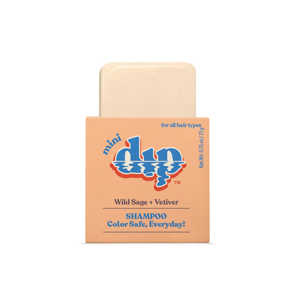 Mini Dip Shampoo Bar: Color Safe, Everyday - Wild Sage &amp; Vetiver