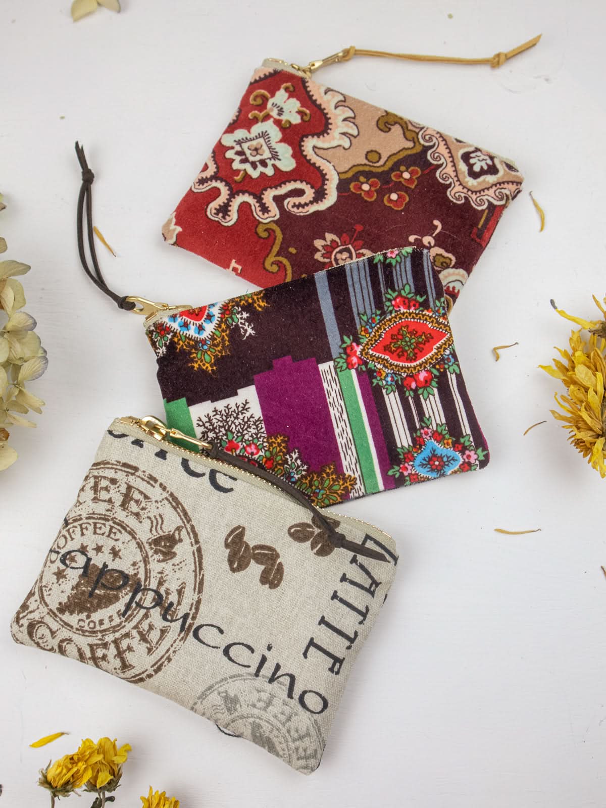 Boho Velvet Mini Pouch - My American Goods