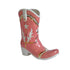 Ruby Clay Company Single Tone Monogrammed Cowboy Boot Vase