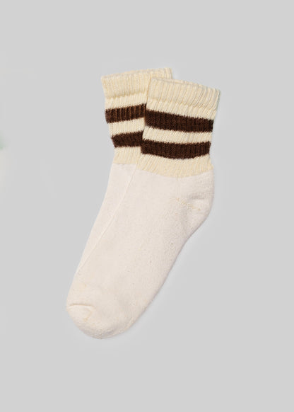 American Trench Socks brown / One Size The Mono Stripe Quarter Crew