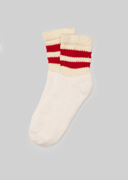 American Trench Socks red / One Size The Mono Stripe Quarter Crew