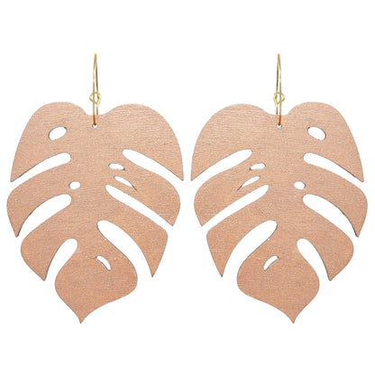 Monstera Statement Hoops Giant- 5 Colors Available