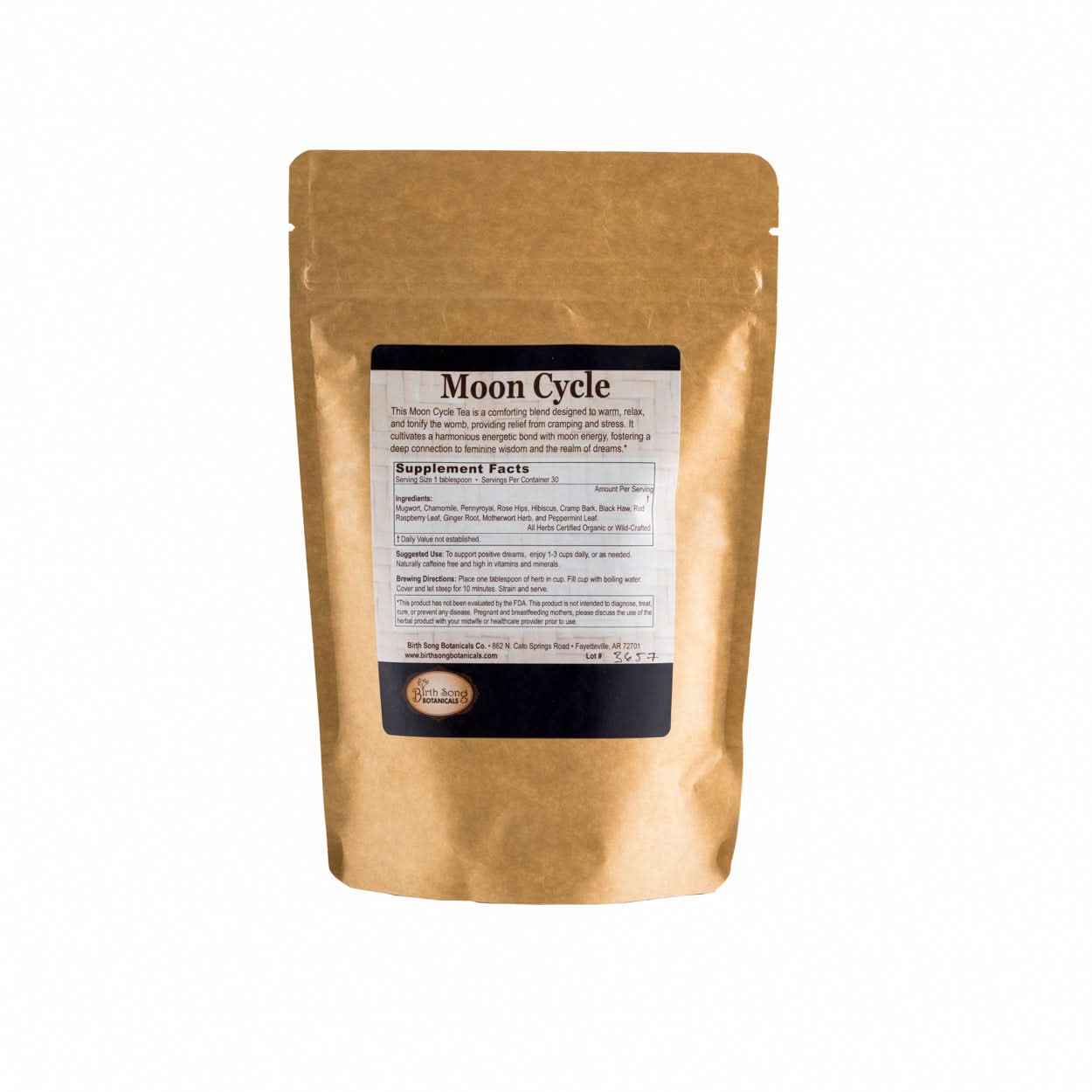 Birth Song Botanicals Co. Tea Default Moon Cycle Herbal Tea with Mugwort for Women, Menstruation, and Hormonal Harmony* Loose Leaf 3 oz.