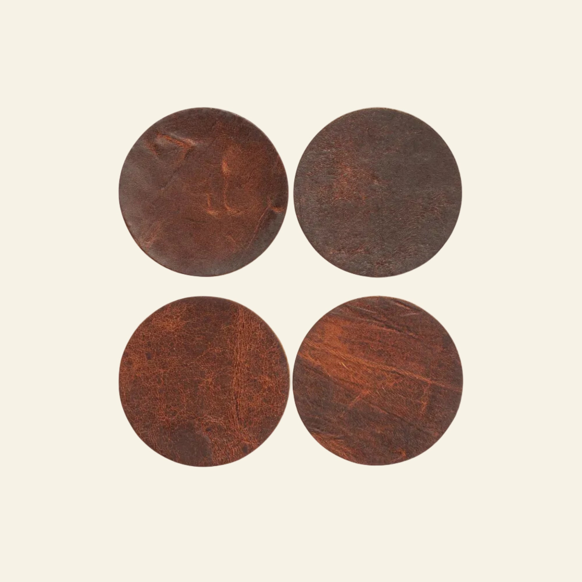 Rogue Industries Coasters Moose Leather Coaster Set