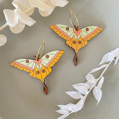 70s Moth Hoops