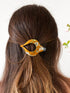 Mustard Wildflower Arc Hair Clip - My American Goods