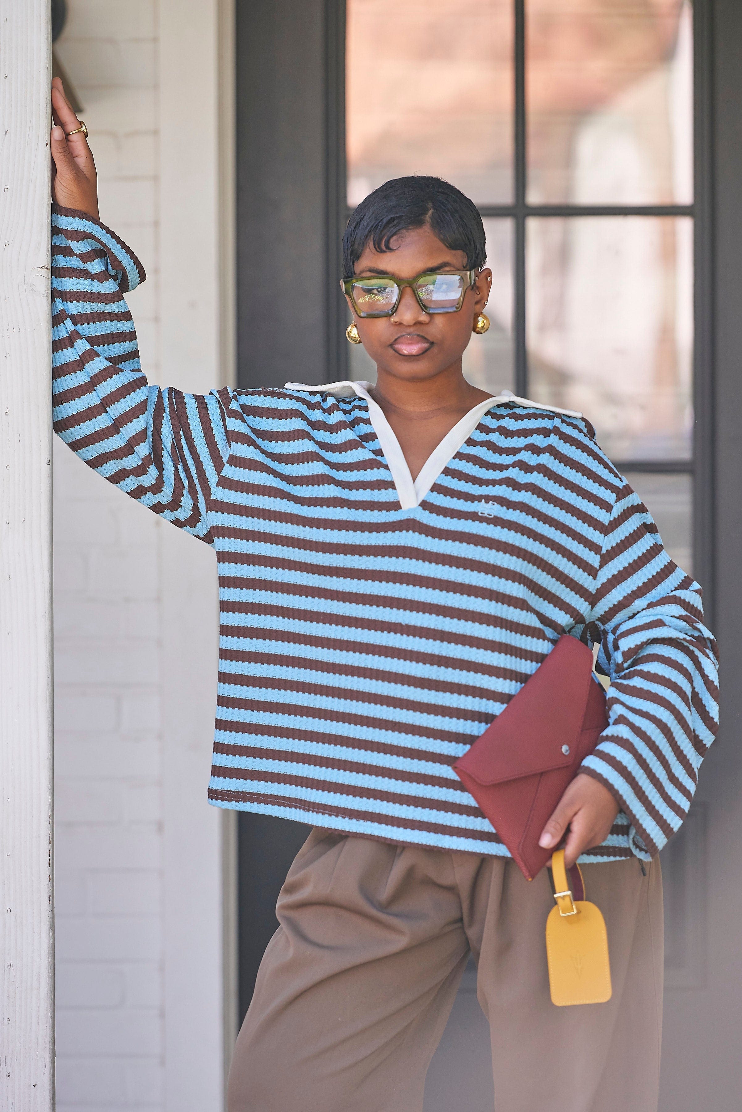 Soul Carrier x ASU Maroon Epsom Leather Clutch