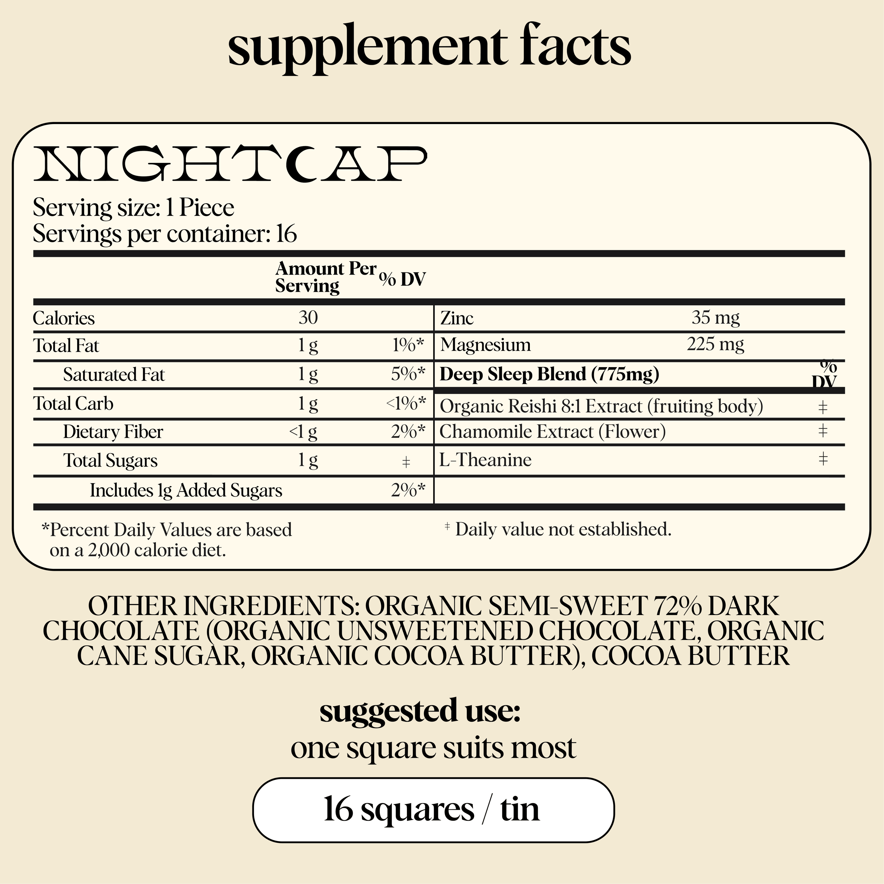 alice mushrooms Vitamins &amp; Supplements Nightcap Functional Mushroom Chocolates