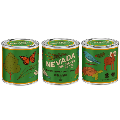 Good &amp; Well Supply Co Candles Half Pint / 8oz / Cotton Wick Nevada State Candle