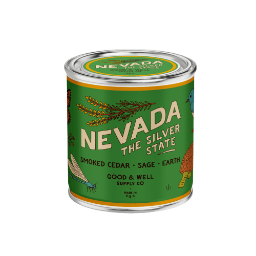 Good &amp; Well Supply Co Candles Half Pint / 8oz / Cotton Wick Nevada State Candle