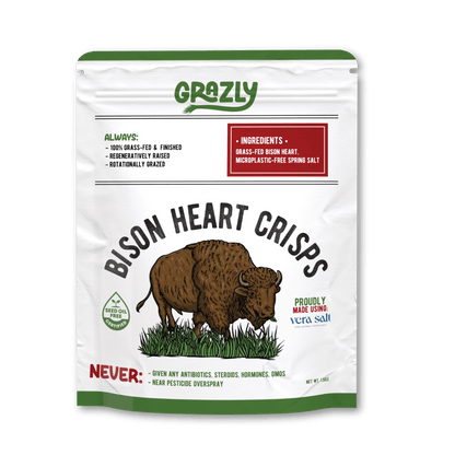 Bison Heart Crisps - 100% Grass-Fed/Finished