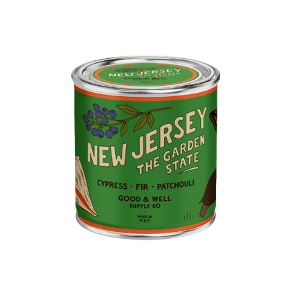 Good &amp; Well Supply Co Candles Half Pint / 8oz / Cotton Wick New Jersey State Candle