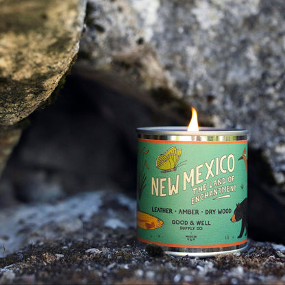 Good &amp; Well Supply Co Candles Half Pint / 8oz / Cotton Wick New Mexico State Candle